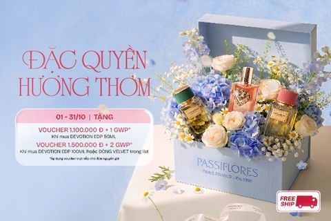 ĐẶC QUYỀN HƯƠNG THƠM | TẶNG VOUCHER ĐẾN 1.500.000 ĐỒNG VÀ QUÀ TẶNG CAO CẤP TẠI PASSIFLORES