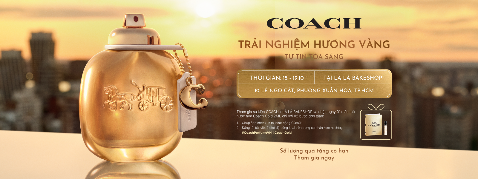 COACH GOLD PERFUME EXPERIENCE