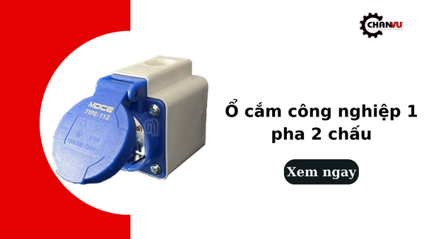Ổ cắm công nghiệp 1 pha 2 chấu là gì? Ưu nhược điểm và cách lựa chọn