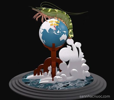 Đài phun nước quảng trường Phan Ngọc Hiển Cà Mau