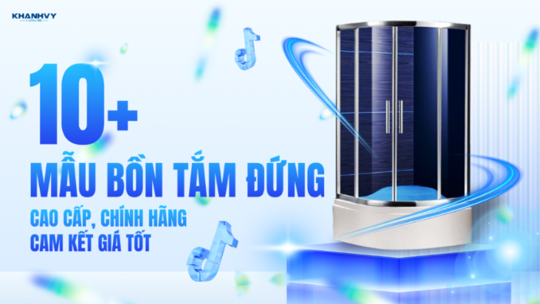 10+ Mẫu bồn tắm đứng cao cấp, sang trọng và hiện đại nhất