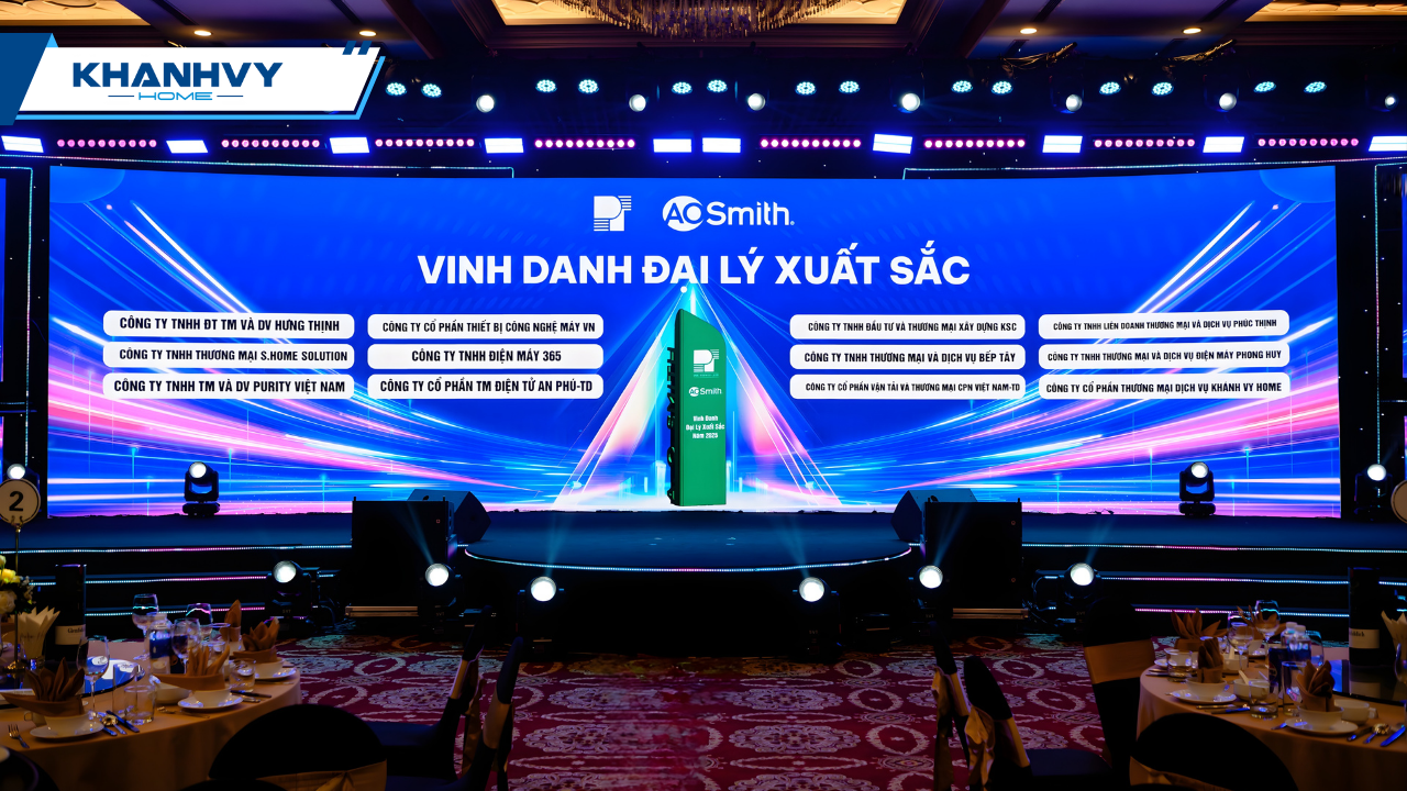 Khánh Vy Home tham dự Hội nghị A.O.Smith 2026, dấu ấn đại lý 2025