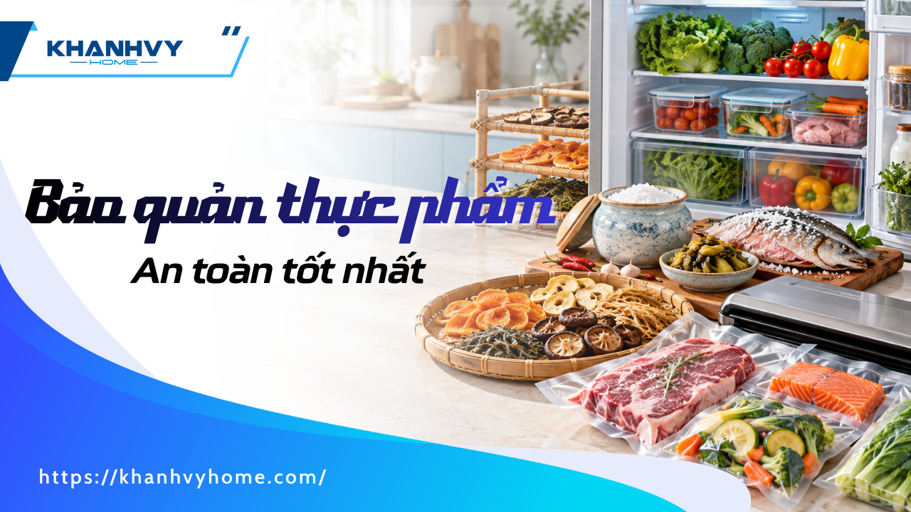 Các phương pháp bảo quản thực phẩm an toàn tốt nhất