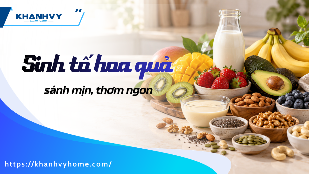 Tổng hợp 30+ cách làm sinh tố hoa quả sánh mịn, thơm ngon