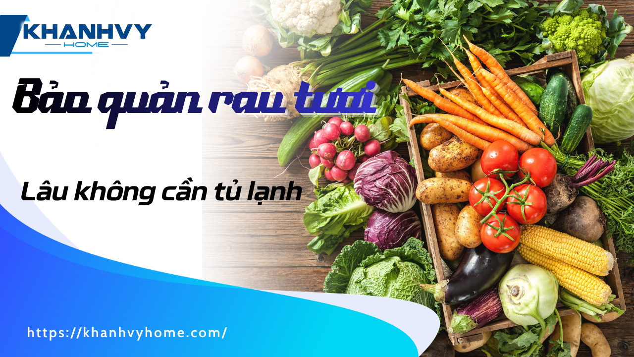 9 Cách bảo quản rau tươi lâu không cần tủ lạnh chuẩn từng loại