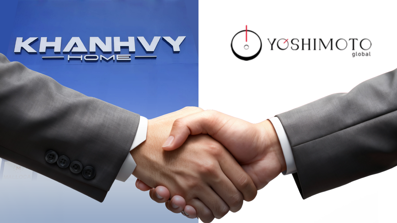 Khánh Vy Home nhận Giấy chứng nhận đối tác chiến lược từ Yoshimoto