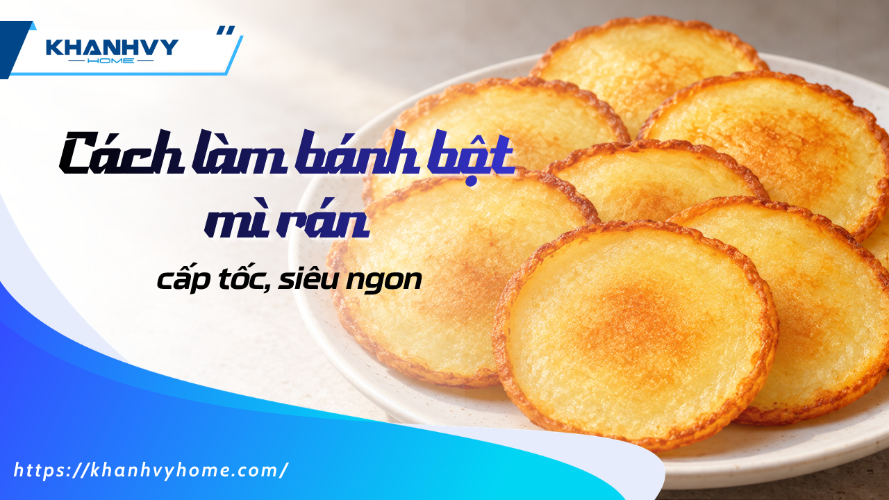 Hướng dẫn làm bánh bột mì rán cấp tốc siêu ngon