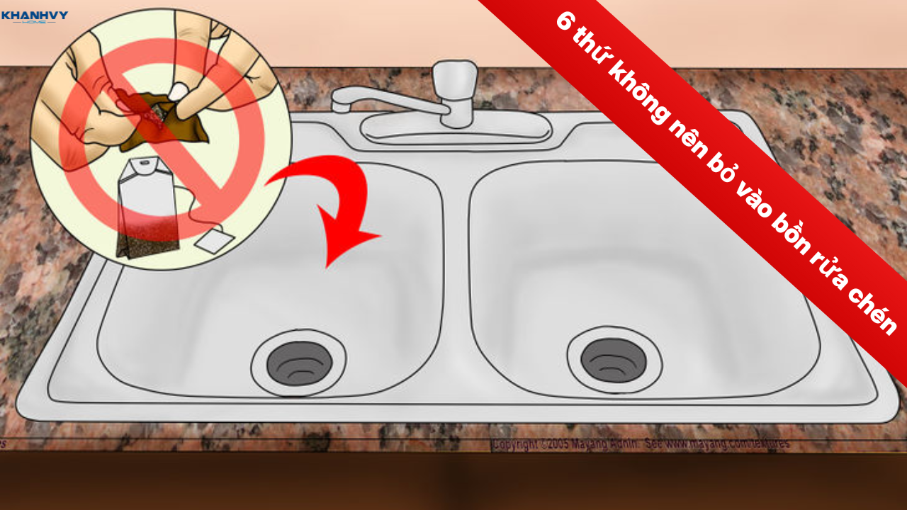 6 thứ không nên bỏ vào bồn rửa chén dễ gây bị nghẹt