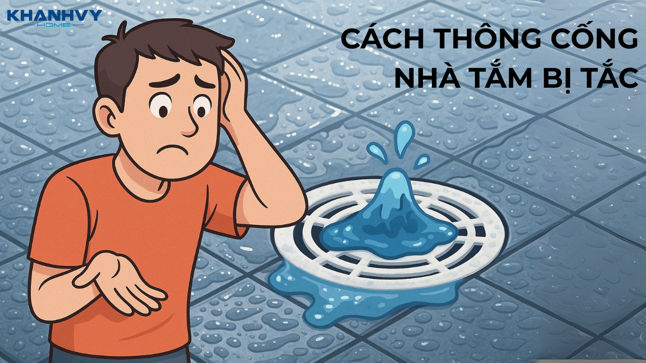 Cách thông cống nhà tắm bị tắc tại nhà đơn giản, nhanh chóng