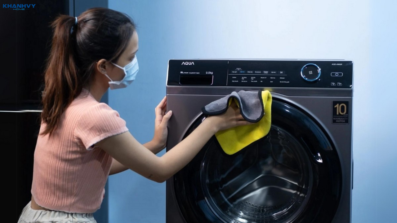 Cách vệ sinh máy giặt cửa trước và cửa trên tại nhà sạch bong