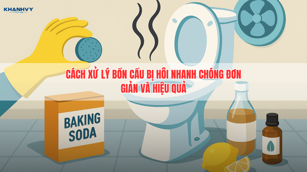 Cách xử lý bồn cầu bị hôi nhanh chóng, đơn giản và hiệu quả