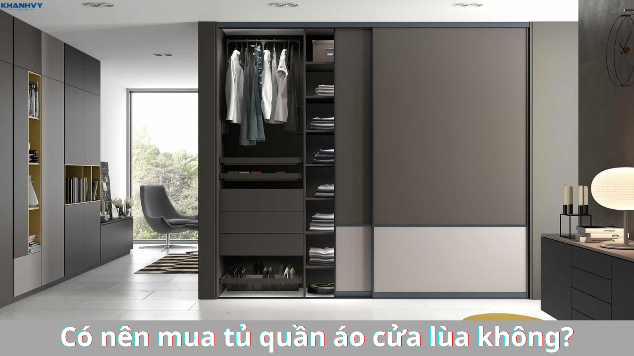 Có nên mua tủ quần áo cửa lùa không? So sánh với cửa mở