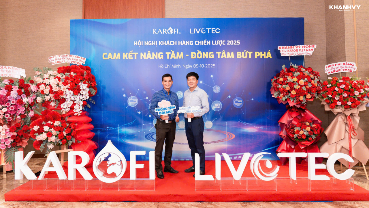 Khánh Vy Home đại lý bán hàng xuất sắc máy lọc nước Karofi năm 2025