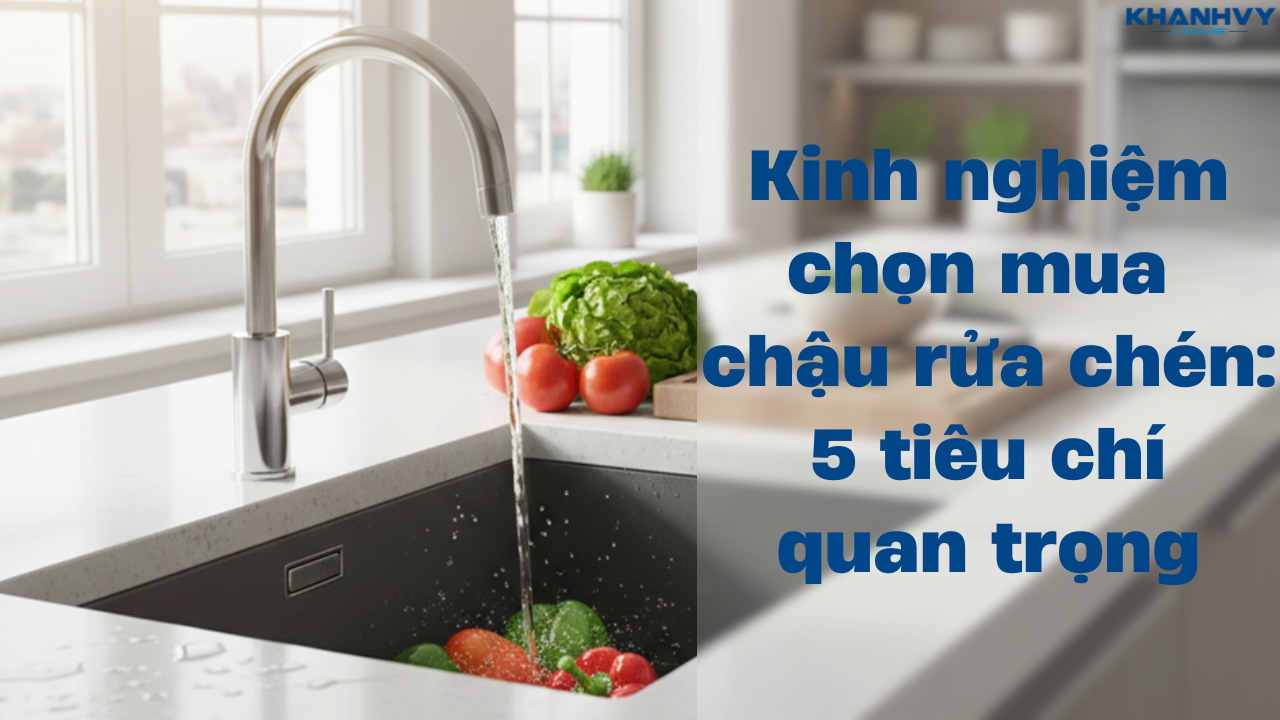 Kinh nghiệm chọn mua chậu rửa chén: 5 tiêu chí quan trọng