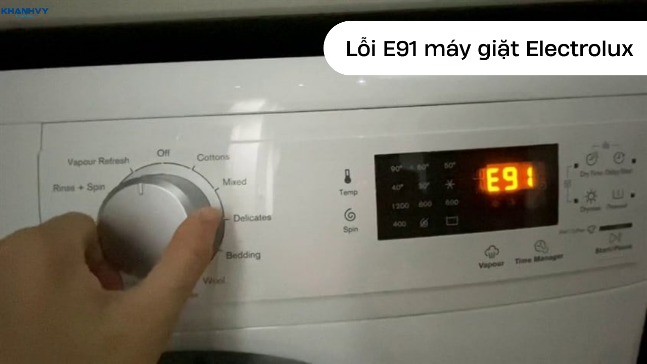 Máy giặt Electrolux báo lỗi E91: Nguyên nhân và cách khắc phục