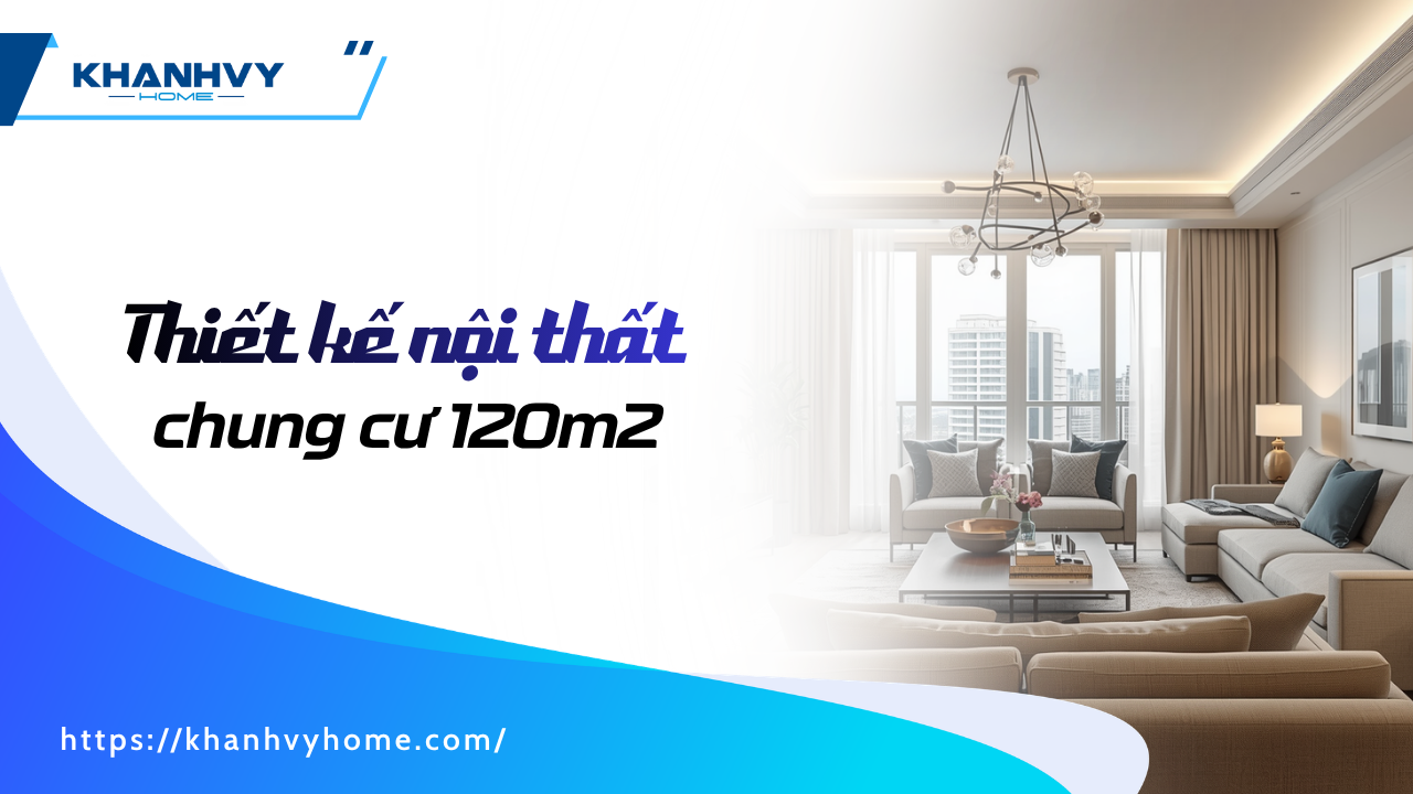 Thiết kế nội thất chung cư 120m2: Bố cục, phong cách và chi phí