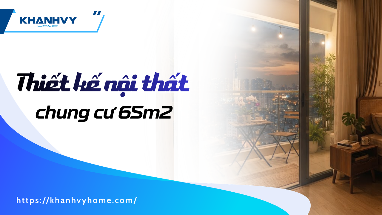 Mẫu thiết kế nội thất chung cư 65m2: Phong cách, bố trí và chi phí thi công