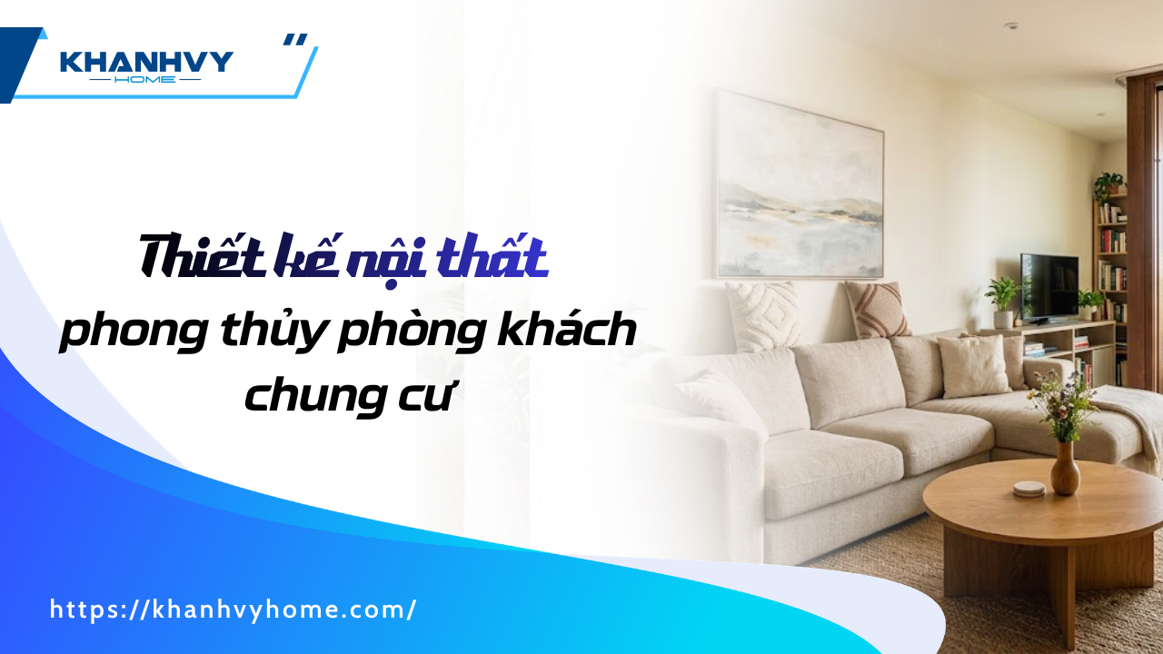 Phong thủy phòng khách chung cư: 9 nguyên tắc bố trí đón tài lộc