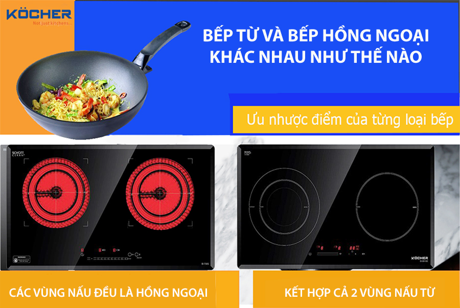 So sánh bếp hồng ngoại và bếp từ – Đâu là lựa chọn hoàn hảo dành cho bạn?