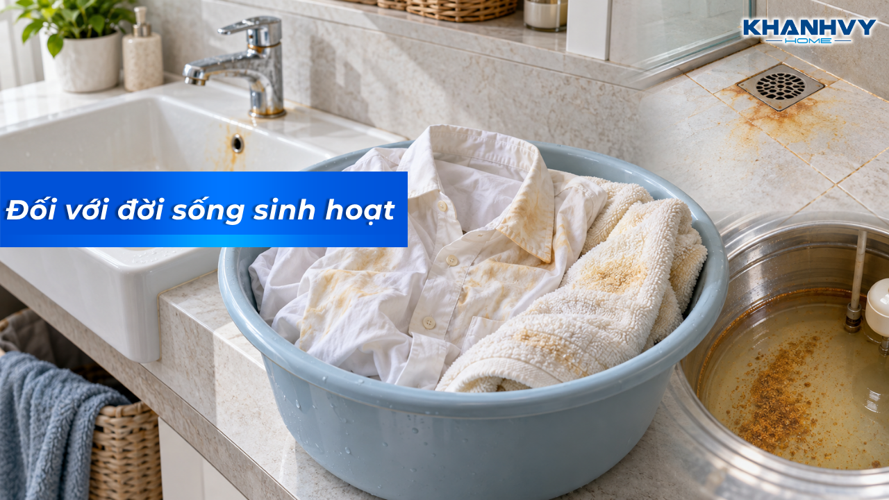 Nước giếng bị nhiễm sắt ảnh hưởng gì đến sinh hoạt?
