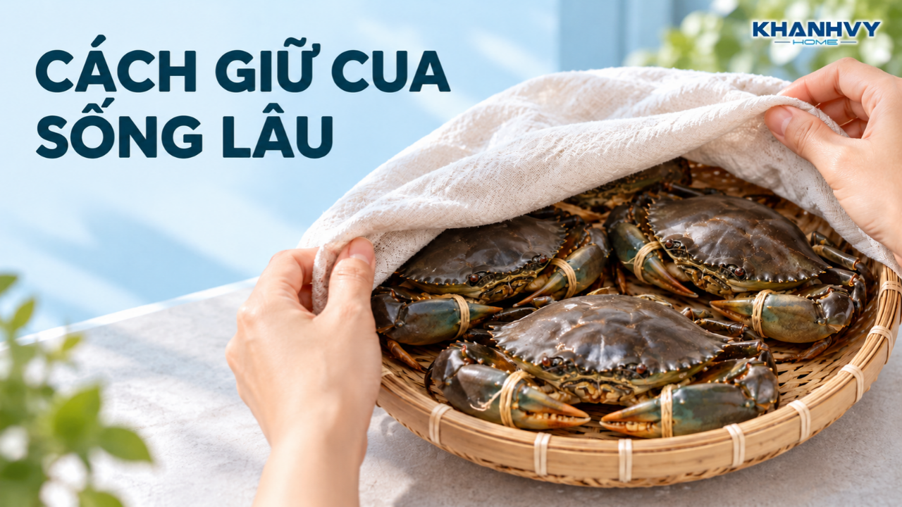 Cách giữ cua sống lâu khi chưa chế biến ngay