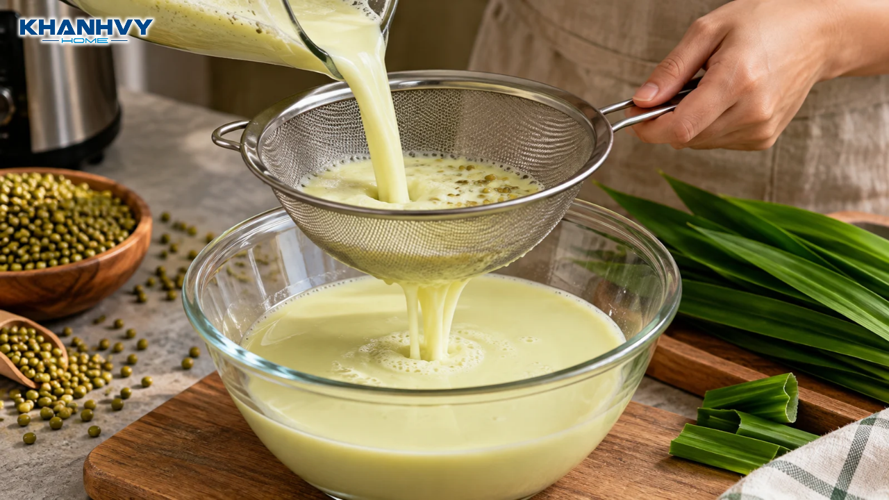 Nếu yêu thích vị bùi béo của đậu xanh và hương thơm thanh mát từ lá dứa, bạn đừng bỏ qua công thức sữa này