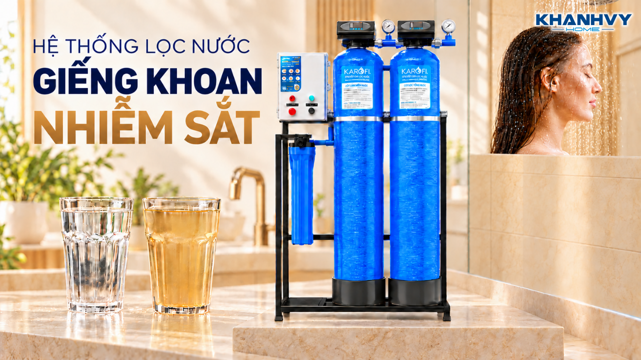 Cách lựa chọn hệ thống lọc nước xử lý nước giếng nhiễm sắt