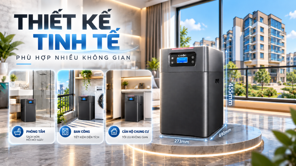 Karofi KTF-P01 là giải pháp lọc tổng đầu nguồn all in one dành riêng cho chung cư và căn hộ cao cấp, giúp xử lý hiệu quả các vấn đề của nguồn nước sinh hoạt