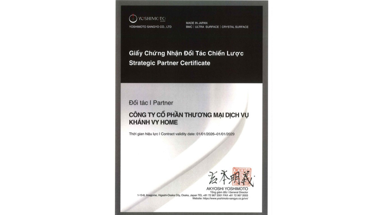 Giấy chứng nhận phân phối