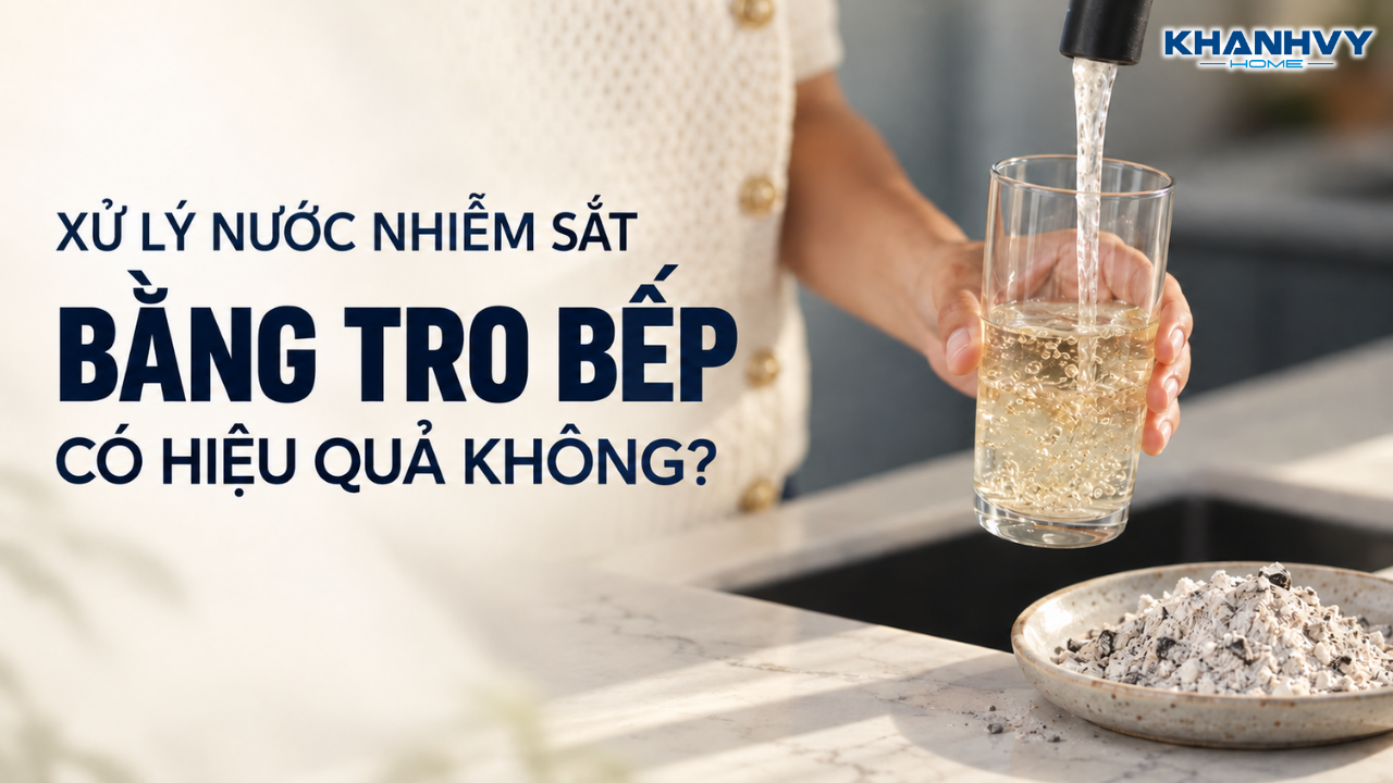 Xử lý nước nhiễm sắt bằng tro bếp có hiệu quả không?