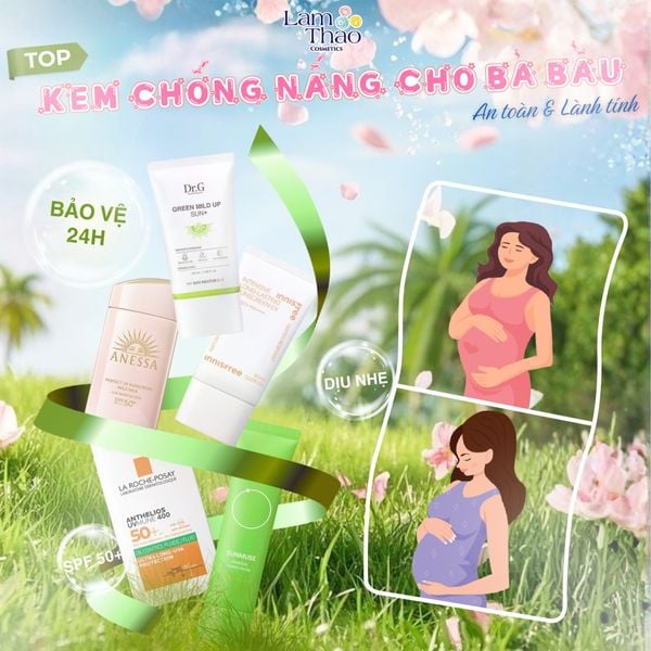 Top 5 Kem Chống Nắng Cho Bà Bầu An Toàn & Lành Tính