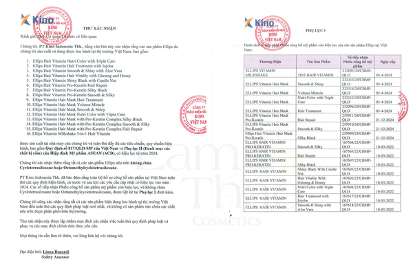 THÔNG BÁO CHÍNH THỨC VỀ THÔNG TIN LIÊN QUAN ĐẾN SẢN PHẨM ELLIPS