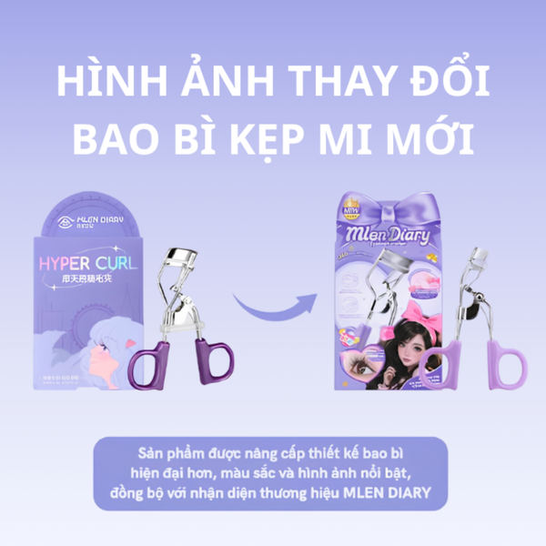 📢 [THÔNG BÁO] THAY ĐỔI BAO BÌ SẢN PHẨM KẸP MI MLEN DIARY 📢