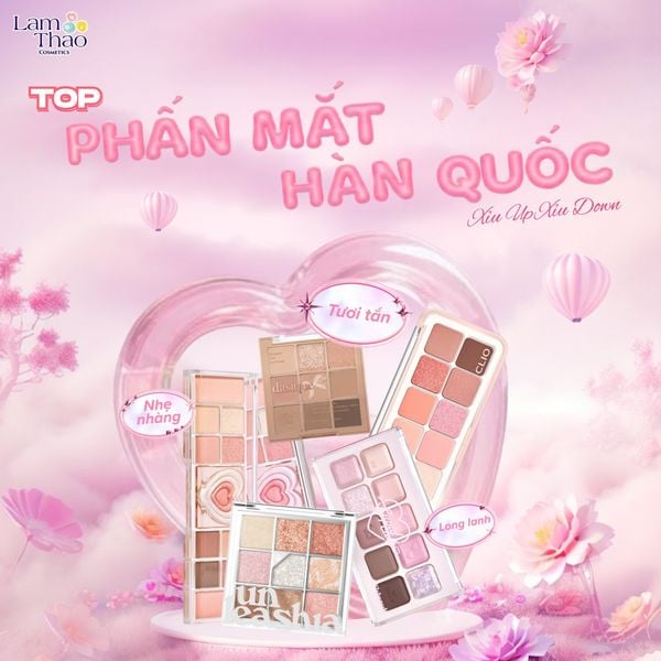 Review Top 8 Phấn Mắt Hàn Quốc Được Săn Đón Nhất Đầu Năm 2026