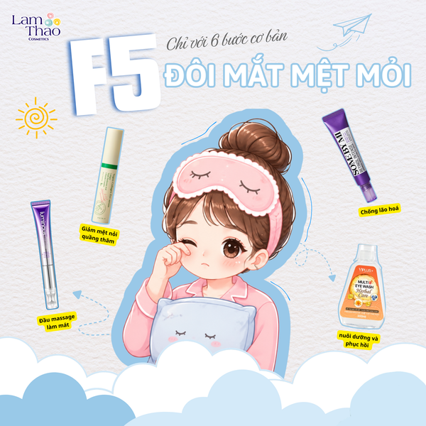 Mỏi Mắt Nên Làm Gì? “F5” Đôi Mắt Mệt Mỏi Chỉ Với 6 Bước Đơn Giản