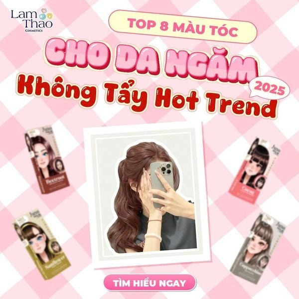 Top 8 Màu Tóc Cho Da Ngăm Không Tẩy Hot Trend 2025