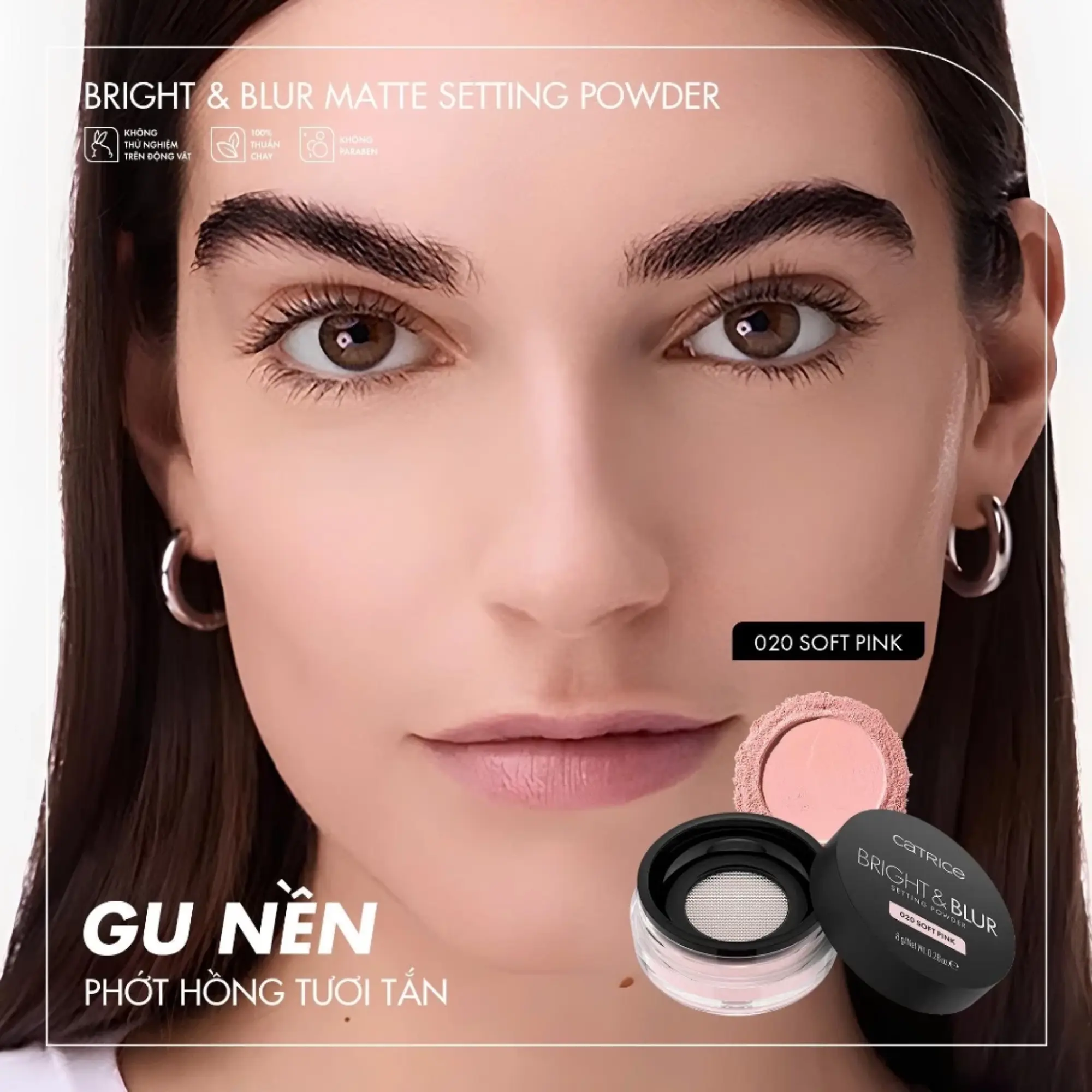 phấn phủ catrice Bright Blur