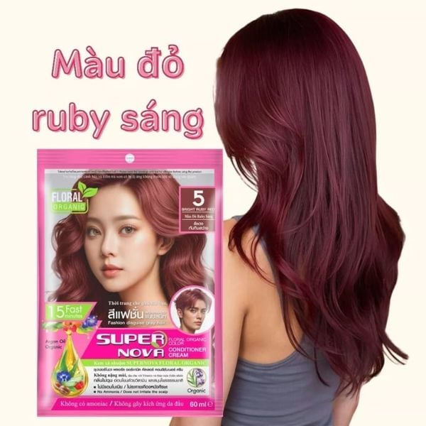 Kem Xả Nhuộm Supernova Floral Organic