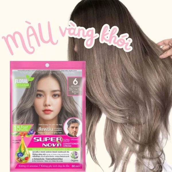 Kem Xả Nhuộm Supernova Floral Organic