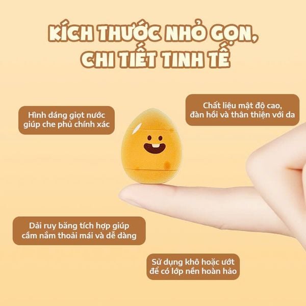 Set 4 Bông Trang Điểm Glorie Bakery Collection Mini Finger