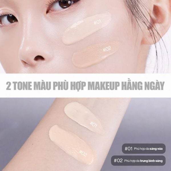 Kem Nền Căng Bóng Glamrr Q Daily Skintint Serum Vegan Foundation