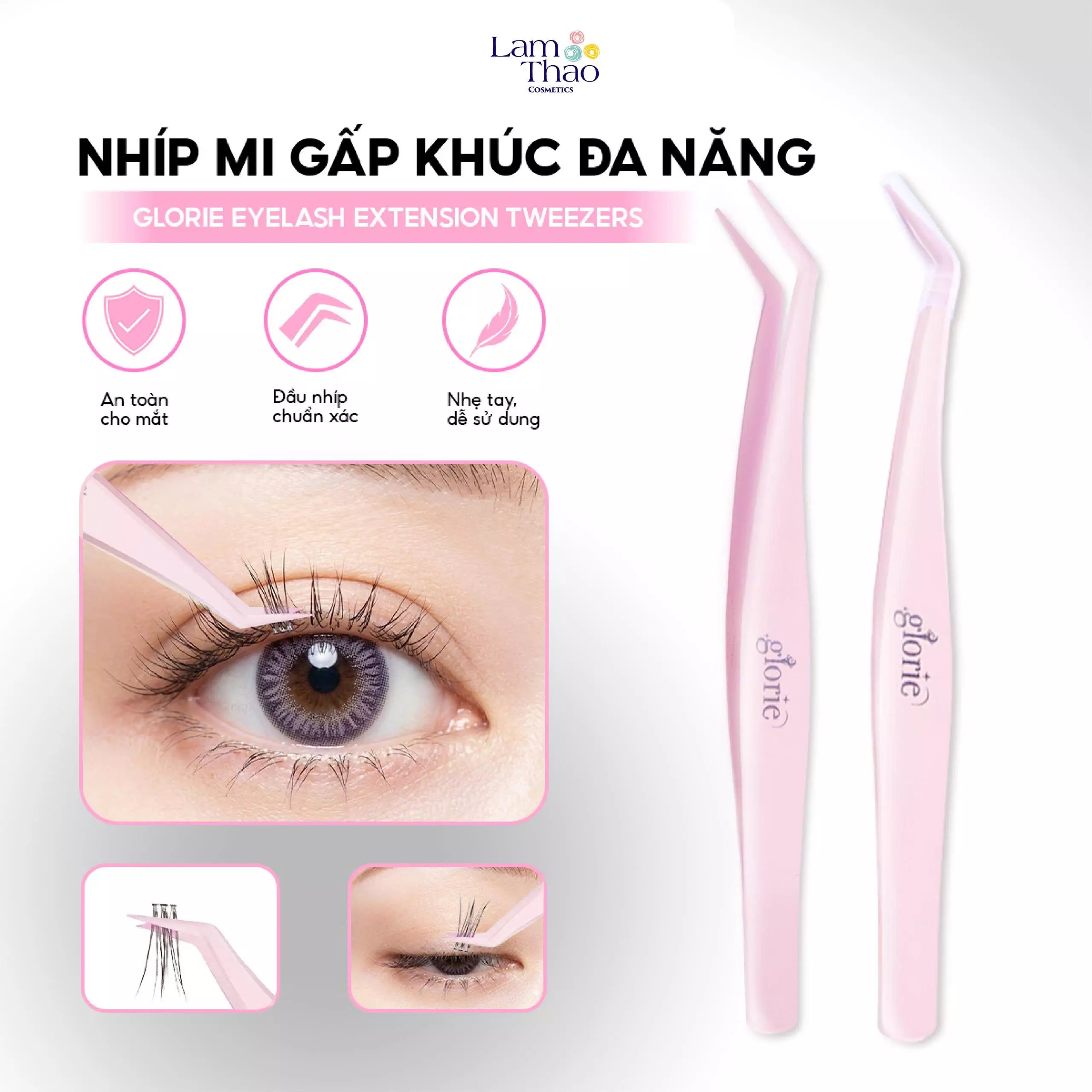 nhíp gắp mi glorie