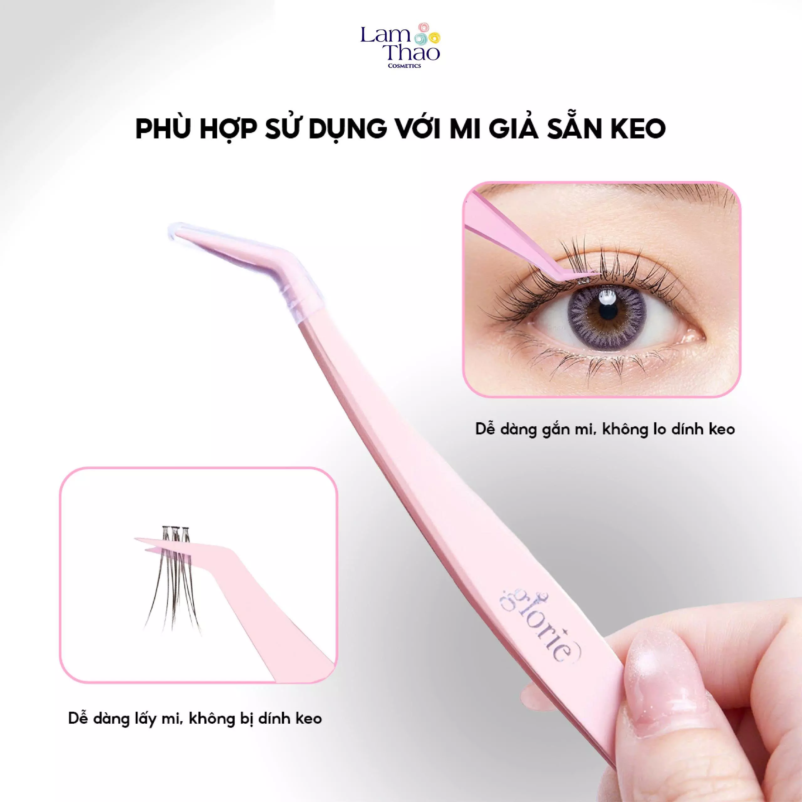 nhíp gắp mi glorie