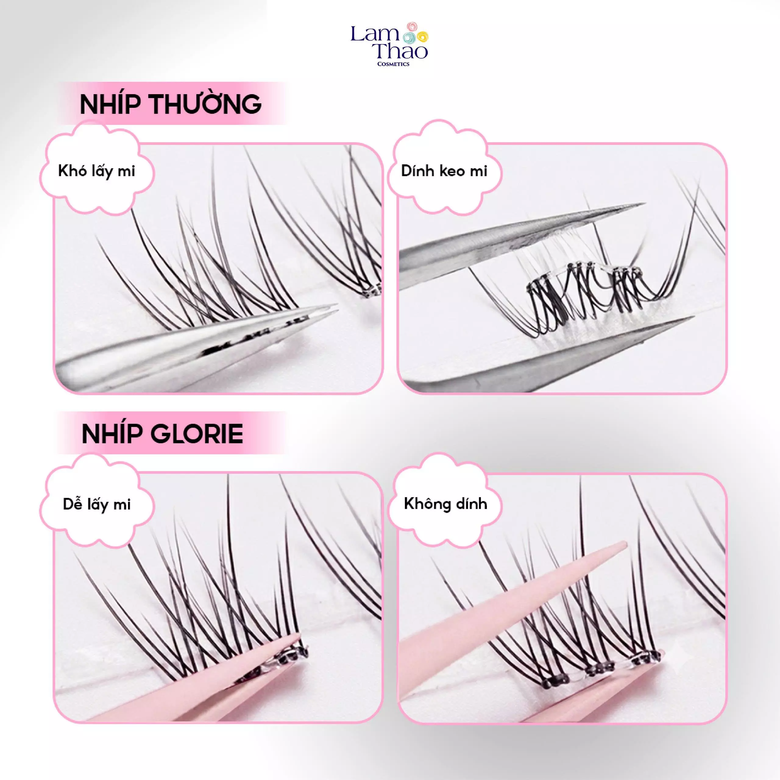 nhíp gắp mi glorie