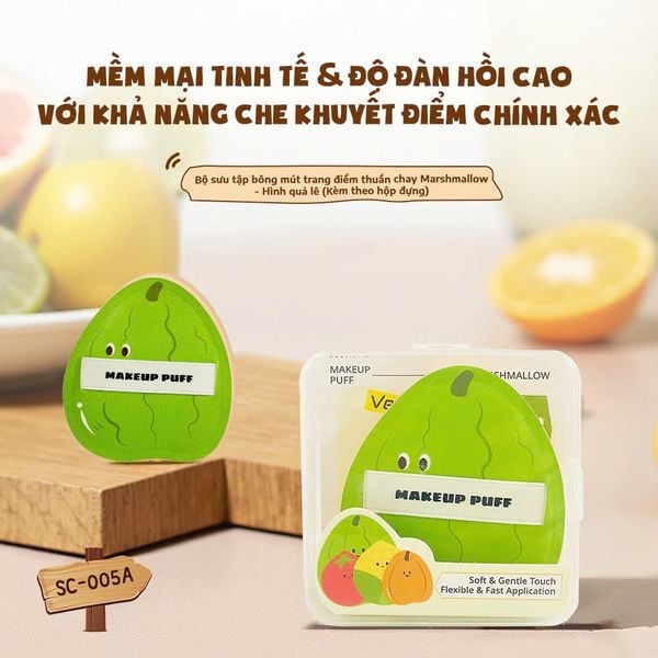 Bông Mút Tán Nền Glorie Veggie Collection