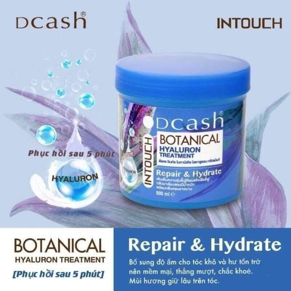 Kem Ủ Tóc Hấp Dầu Dcash Intouch Botanical Hyaluron Treatment