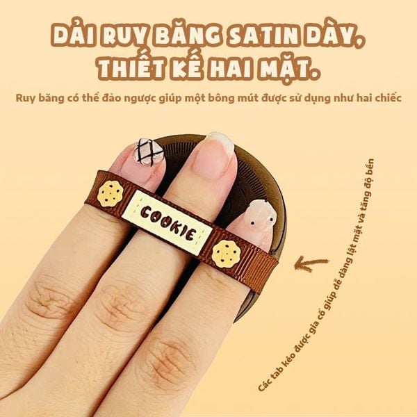 Set 2 Bông Phấn Cushion Glorie Bakery Collection Chocolate Cookie Cushion