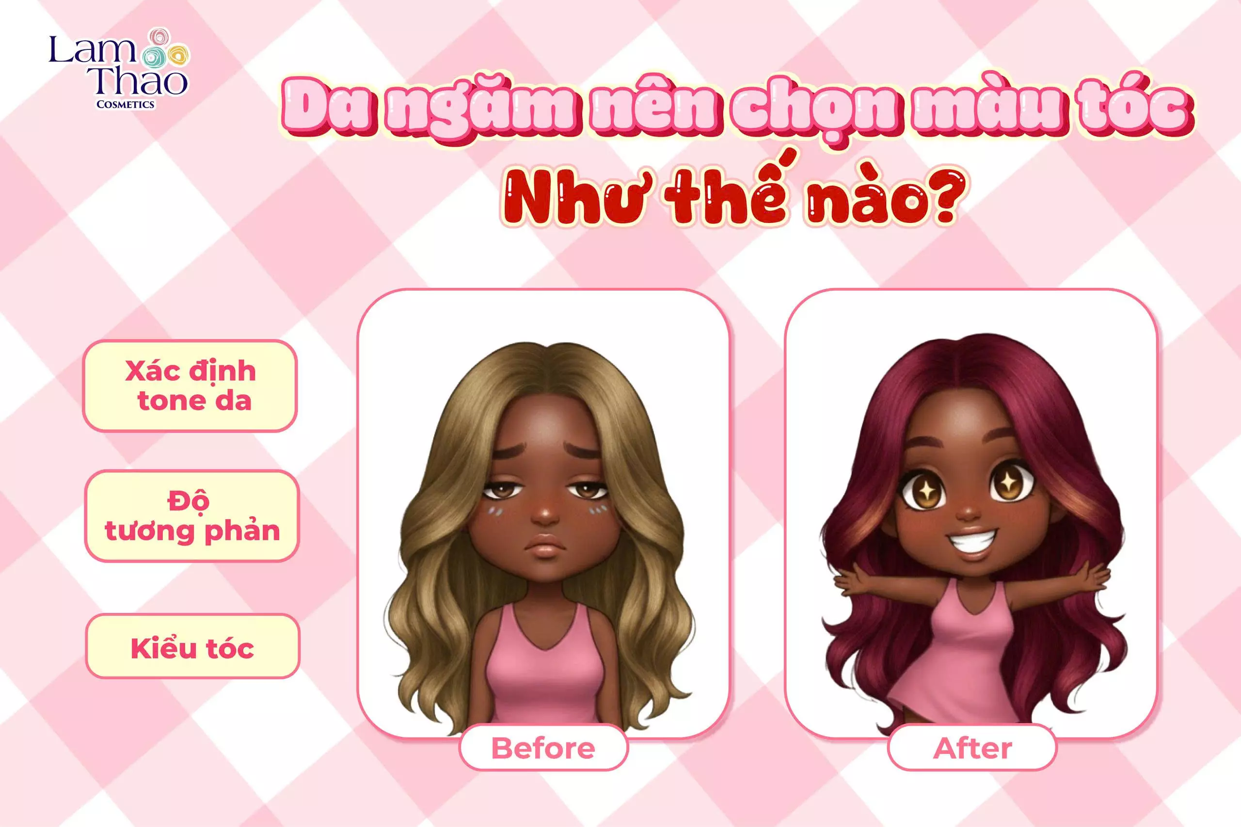 da ngăm tránh màu gì