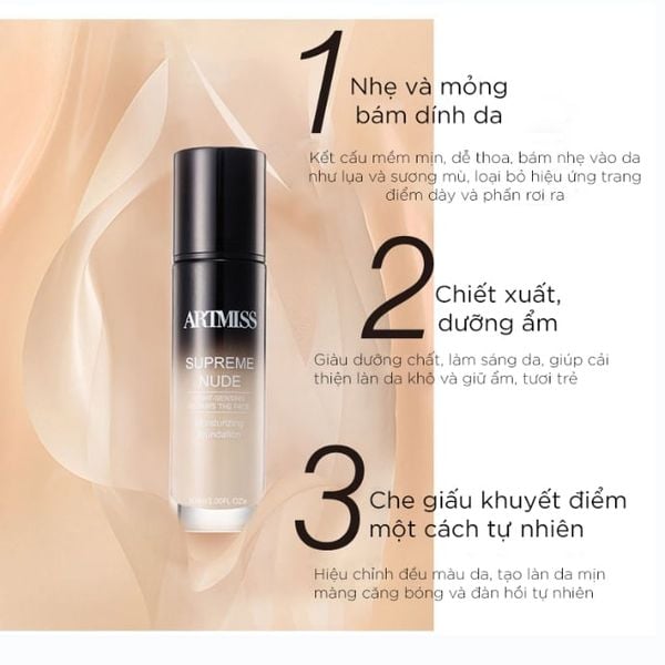 Kem Lót Artmiss Moisturizing Liquid Foundation