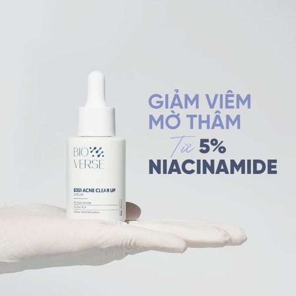 Tinh Chất Hỗ Trợ Mờ Thâm Mụn Bioverse B351 Acne Clear Up Serum